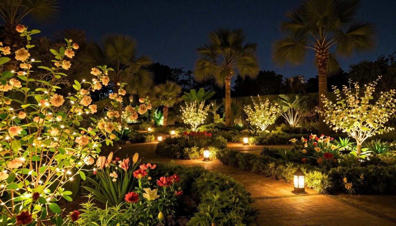 إضاءة حدائق