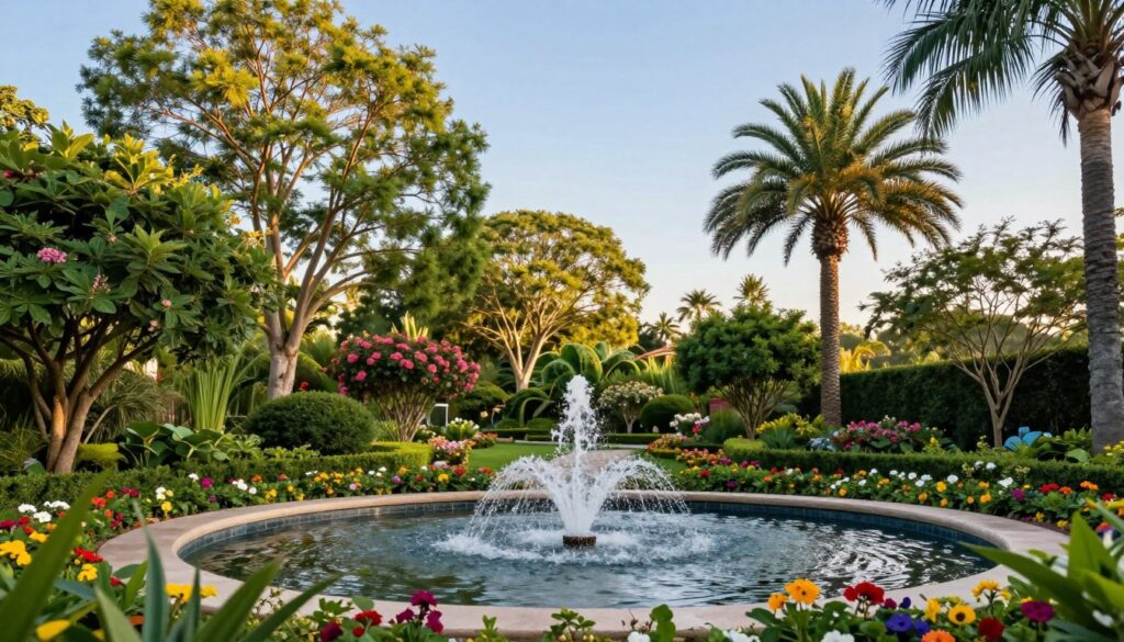 تركيب نوافير وأشجار في الحدائق تركيب نوافير وأشجار في الحدائق